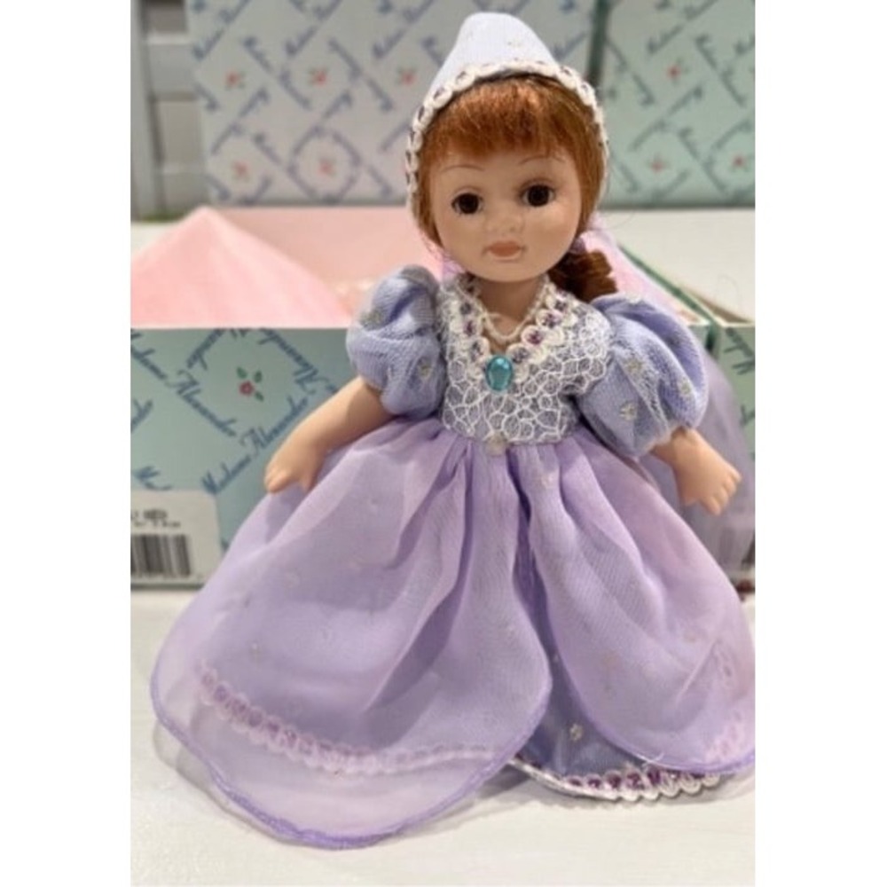 lavender dress long braid‎ doll